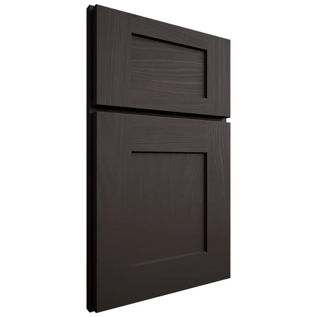Shiloh Cabinetry Full Overlay Lancaster Poplar Plain Cut Carbon Door