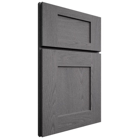 Shiloh Cabinetry Full Overlay Lancaster Red Oak Plain Cut Cadet Door