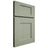 Shiloh Cabinetry Full Overlay Lancaster Red Oak Plain Cut Moss Door