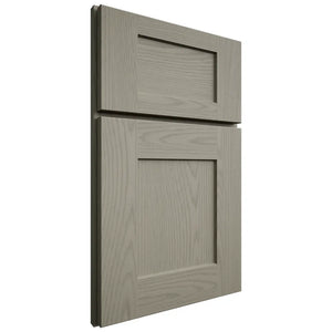 Shiloh Cabinetry Full Overlay Lancaster Red Oak Plain Cut Thyme Door