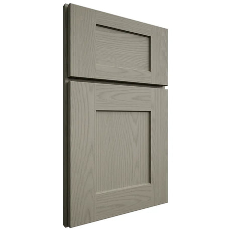 Shiloh Cabinetry Full Overlay Lancaster Red Oak Plain Cut Thyme Door