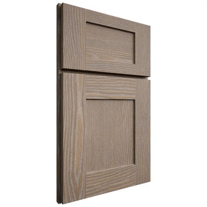 Shiloh Cabinetry Full Overlay Lancaster White Oak Plain Cut Almond Door