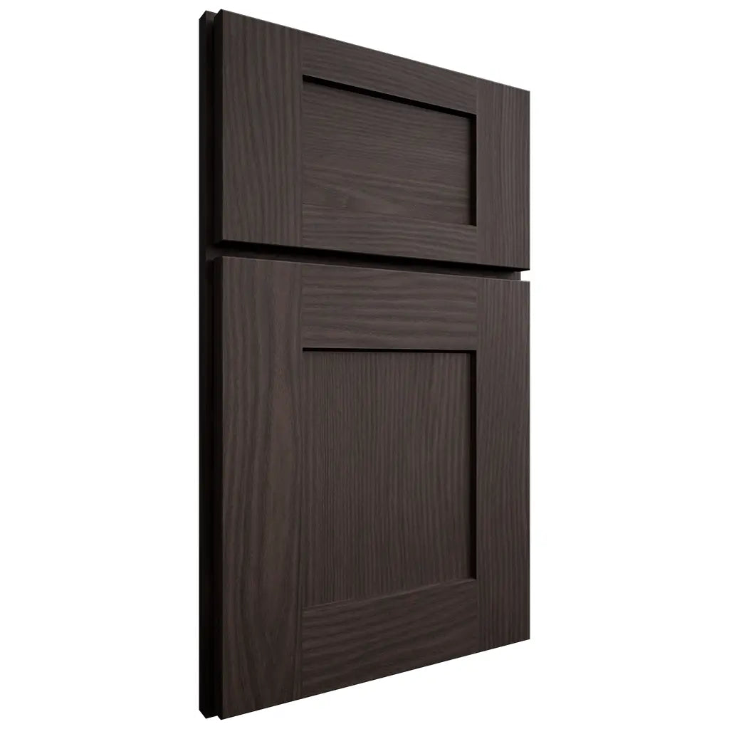 Shiloh Cabinetry Full Overlay Lancaster White Oak Plain Cut Morel Door