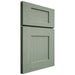 Shiloh Cabinetry Full Overlay Lancaster White Oak Plain Cut Moss Door