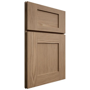 Shiloh Cabinetry Full Overlay Lancaster White Oak Plain Cut Natural Door