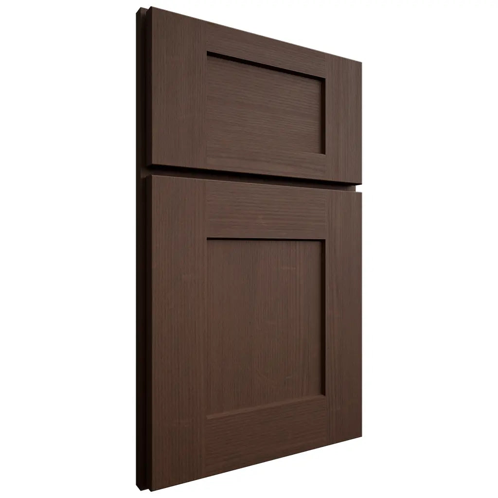 Shiloh Cabinetry Full Overlay Lancaster White Oak Quarter Sawn Braun Door