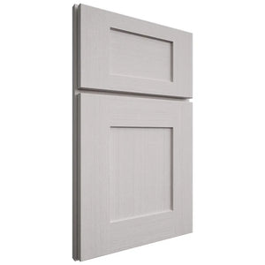Shiloh Cabinetry Full Overlay Lancaster White Oak Quarter Sawn Cotton Door