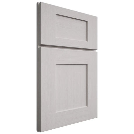 Shiloh Cabinetry Full Overlay Lancaster White Oak Quarter Sawn Cotton Door