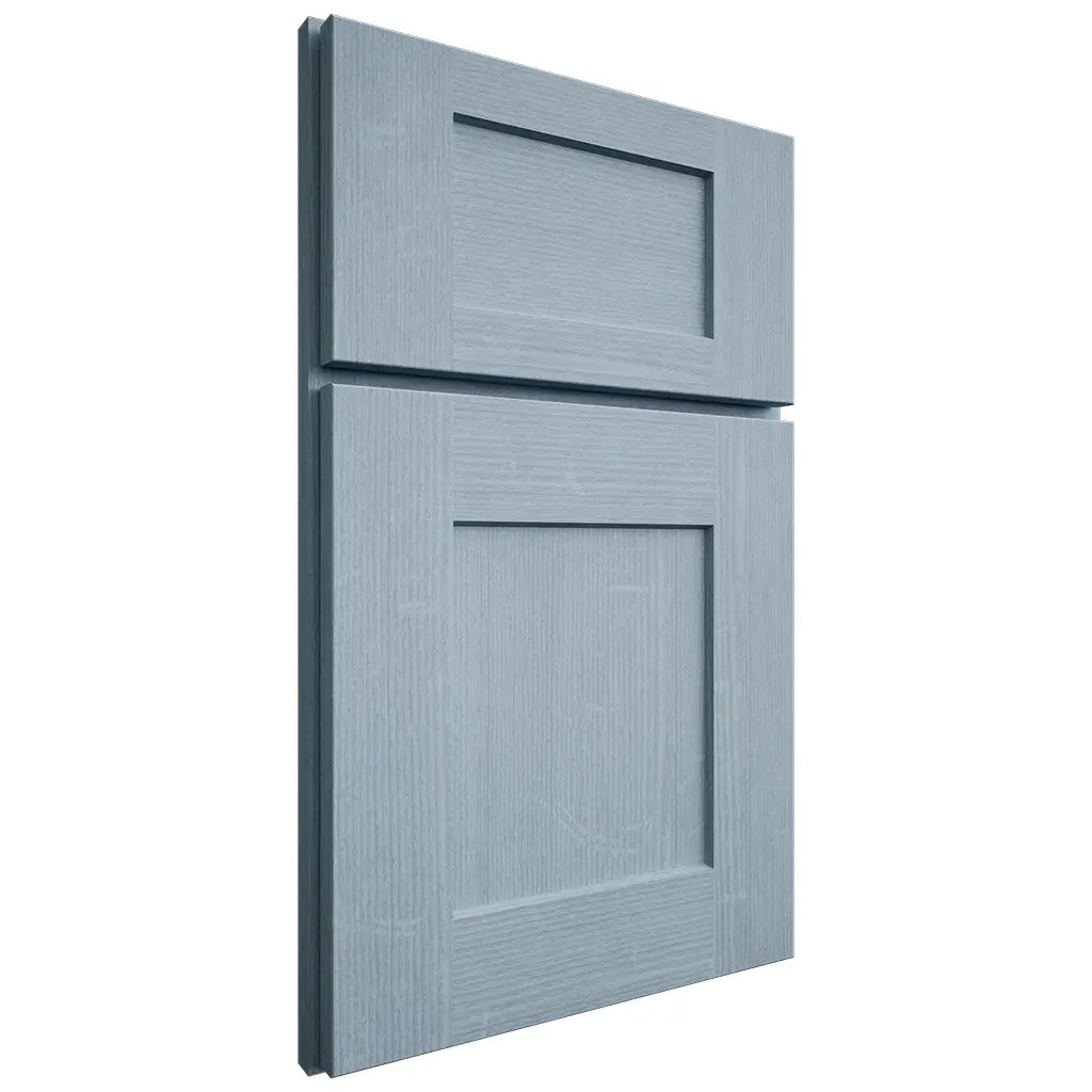 Shiloh Cabinetry Full Overlay Lancaster White Oak Quarter Sawn Sky Door