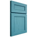 Shiloh Cabinetry Full Overlay Landes Alder Plain Cut Aqua Door