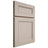Shiloh Cabinetry Full Overlay Landes Alder Plain Cut White Sands Door