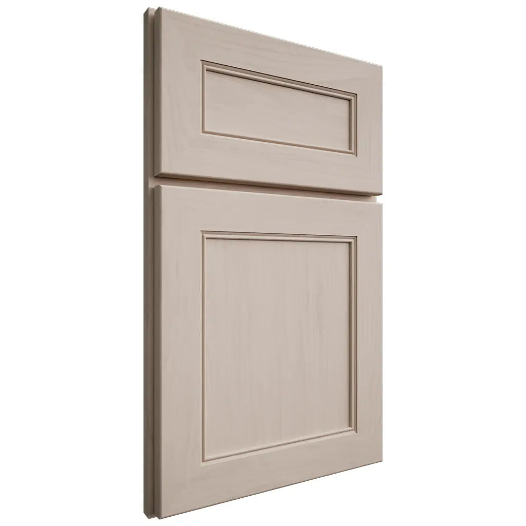 Shiloh Cabinetry Full Overlay Landes Alder Plain Cut White Sands Door