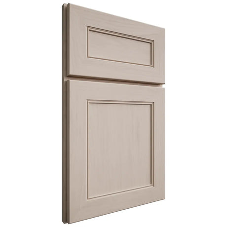 Shiloh Cabinetry Full Overlay Landes Alder Plain Cut White Sands Door