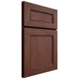 Shiloh Cabinetry Full Overlay Landes Cherry Plain Cut Bourbon Door