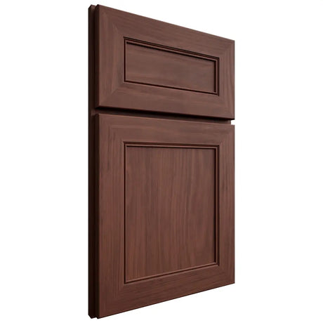 Shiloh Cabinetry Full Overlay Landes Cherry Plain Cut Bourbon Door