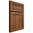 Shiloh Cabinetry Full Overlay Landes Hickory Plain Cut Burnt Sugar Door