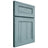 Shiloh Cabinetry Full Overlay Landes Hickory Plain Cut Sky Door