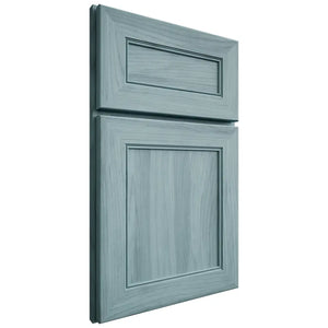 Shiloh Cabinetry Full Overlay Landes Hickory Plain Cut Sky Door