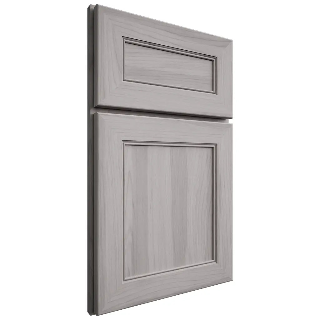 Shiloh Cabinetry Full Overlay Landes Hickory Plain Cut Stratus Door