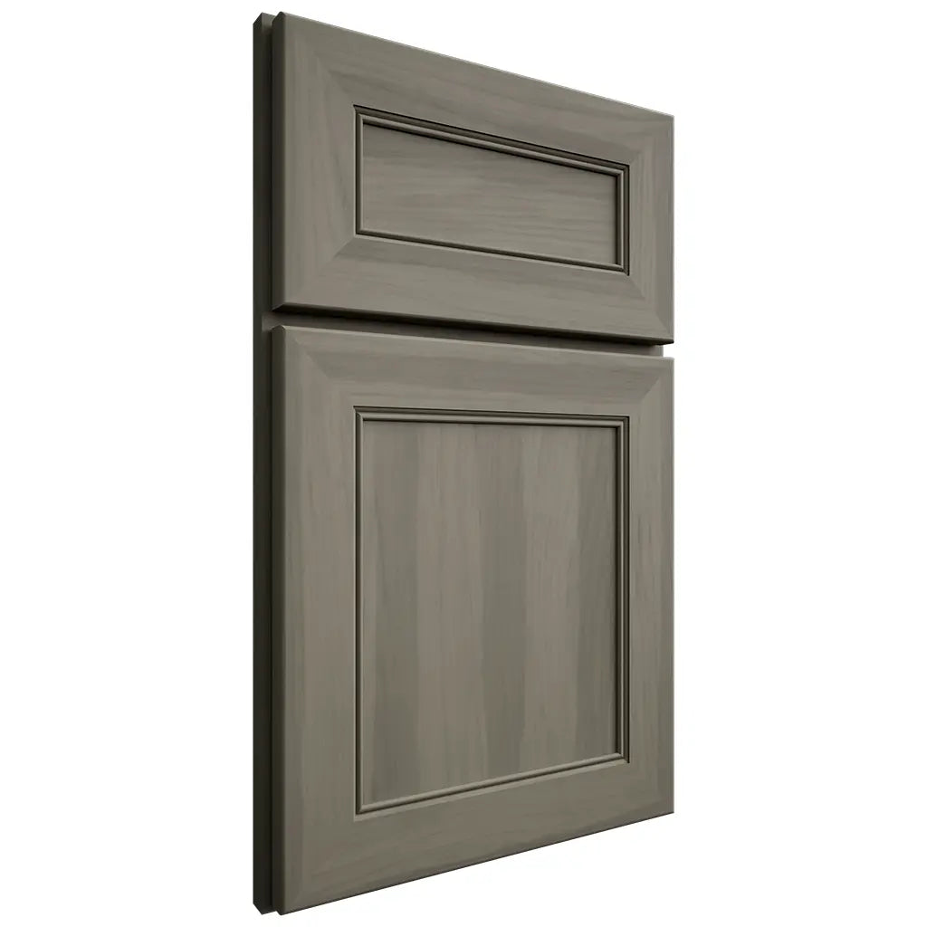 Shiloh Cabinetry Full Overlay Landes Hickory Plain Cut Thyme Door