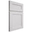 Shiloh Cabinetry Full Overlay Landes Paintable Polar Door