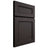 Shiloh Cabinetry Full Overlay Landes Poplar Plain Cut Carbon Door