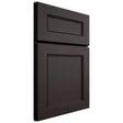 Shiloh Cabinetry Full Overlay Landes Poplar Plain Cut Carbon Door