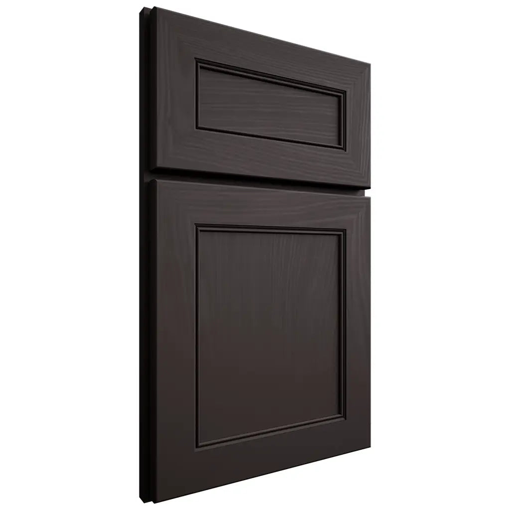 Shiloh Cabinetry Full Overlay Landes Poplar Plain Cut Carbon Door