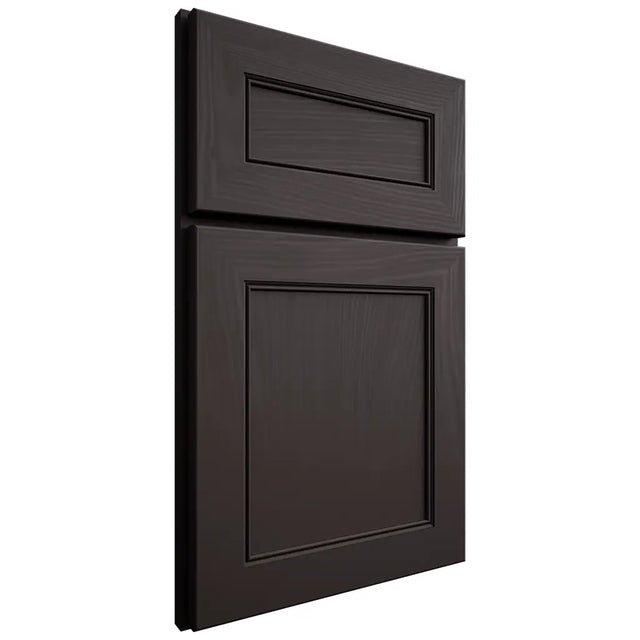 Shiloh Cabinetry Full Overlay Landes Poplar Plain Cut Carbon Door