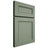 Shiloh Cabinetry Full Overlay Landes Poplar Plain Cut Moss Door