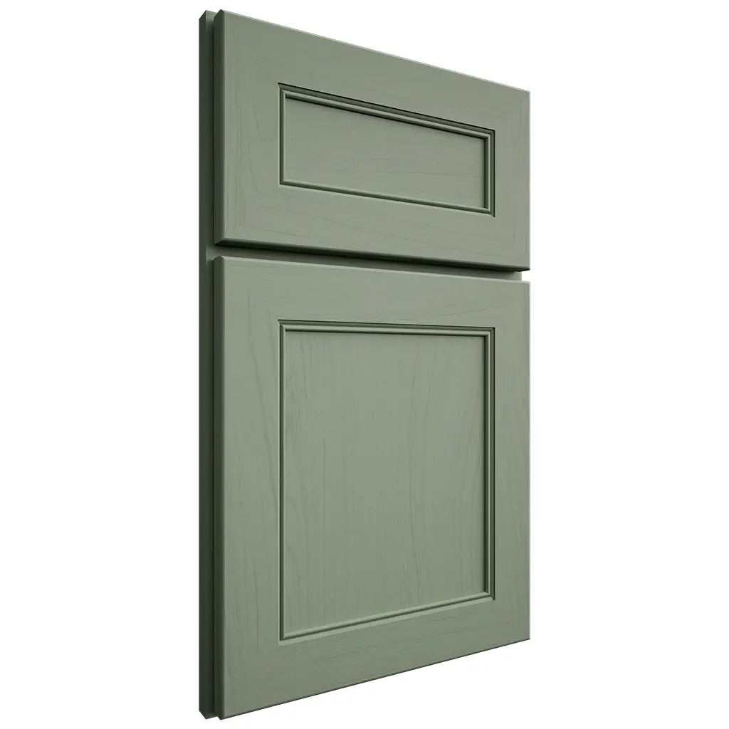 Shiloh Cabinetry Full Overlay Landes Poplar Plain Cut Moss Door