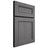 Shiloh Cabinetry Full Overlay Landes Red Oak Plain Cut Cadet Door