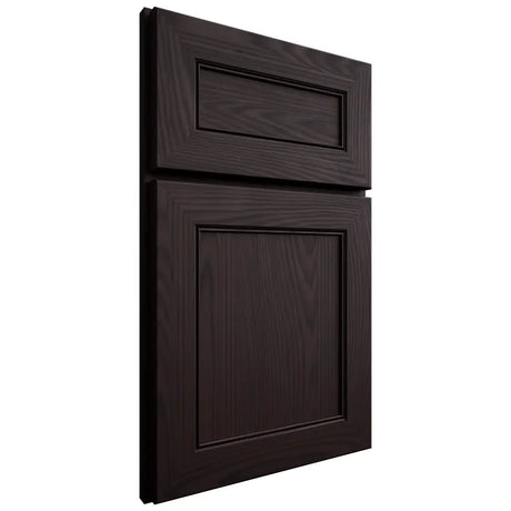 Shiloh Cabinetry Full Overlay Landes Red Oak Plain Cut Espresso Door