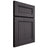 Shiloh Cabinetry Full Overlay Landes Red Oak Plain Cut Harbor Door
