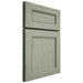 Shiloh Cabinetry Full Overlay Landes Red Oak Plain Cut Moss Door