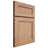 Shiloh Cabinetry Full Overlay Landes Red Oak Plain Cut Natural Door