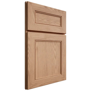 Shiloh Cabinetry Full Overlay Landes Red Oak Plain Cut Natural Door