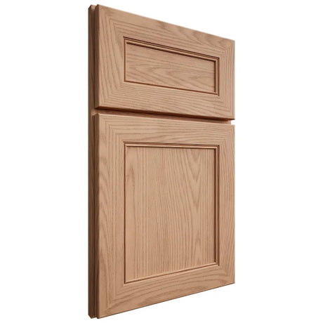 Shiloh Cabinetry Full Overlay Landes Red Oak Plain Cut Natural Door