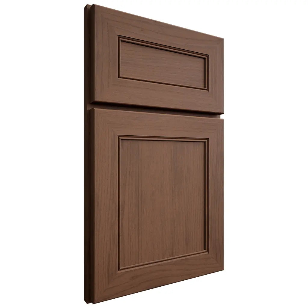 Shiloh Cabinetry Full Overlay Landes Walnut Plain Cut Natural Door