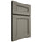 Shiloh Cabinetry Full Overlay Landes Walnut Plain Cut Thyme Door