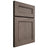 Shiloh Cabinetry Full Overlay Landes White Oak Plain Cut Clay Door