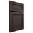 Shiloh Cabinetry Full Overlay Landes White Oak Plain Cut Morel Door