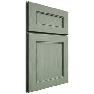 Shiloh Cabinetry Full Overlay Landes White Oak Plain Cut Moss Door