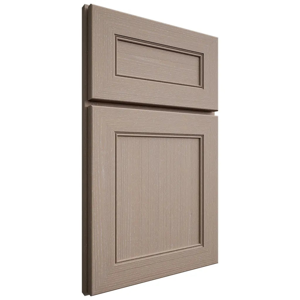 Shiloh Cabinetry Full Overlay Landes White Oak Quarter Sawn Whitewash Door