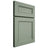 Shiloh Cabinetry Full Overlay Landes White Oak Rift Cut Moss Door