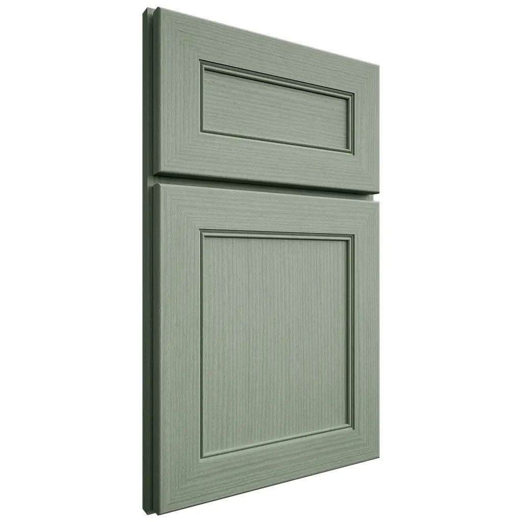Shiloh Cabinetry Full Overlay Landes White Oak Rift Cut Moss Door