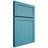 Shiloh Cabinetry Full Overlay Malibu Alder Plain Cut Aqua Door