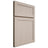 Shiloh Cabinetry Full Overlay Malibu Alder Plain Cut White Sands Door