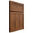Shiloh Cabinetry Full Overlay Malibu Hickory Plain Cut Burnt Sugar Door