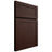 Shiloh Cabinetry Full Overlay Malibu Maple Plain Cut Cocoa Door